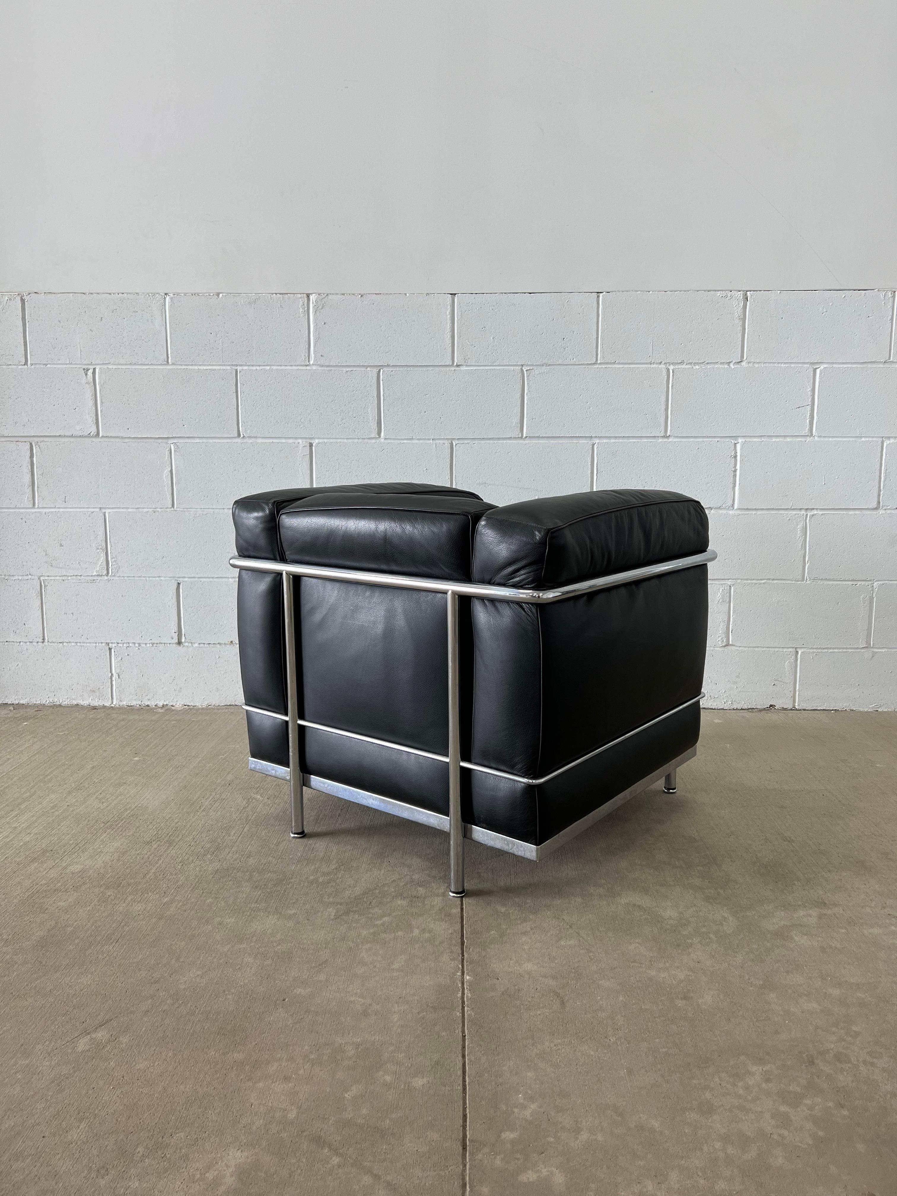 20th Century LC2 by Le Corbusier, Pierre Jeanneret, and Charlotte Perriand for Cassina