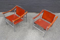 LC2 Stühle von Le Corbusier Pierre Jeanneret & Charlotte Perriand Vintage Cassina