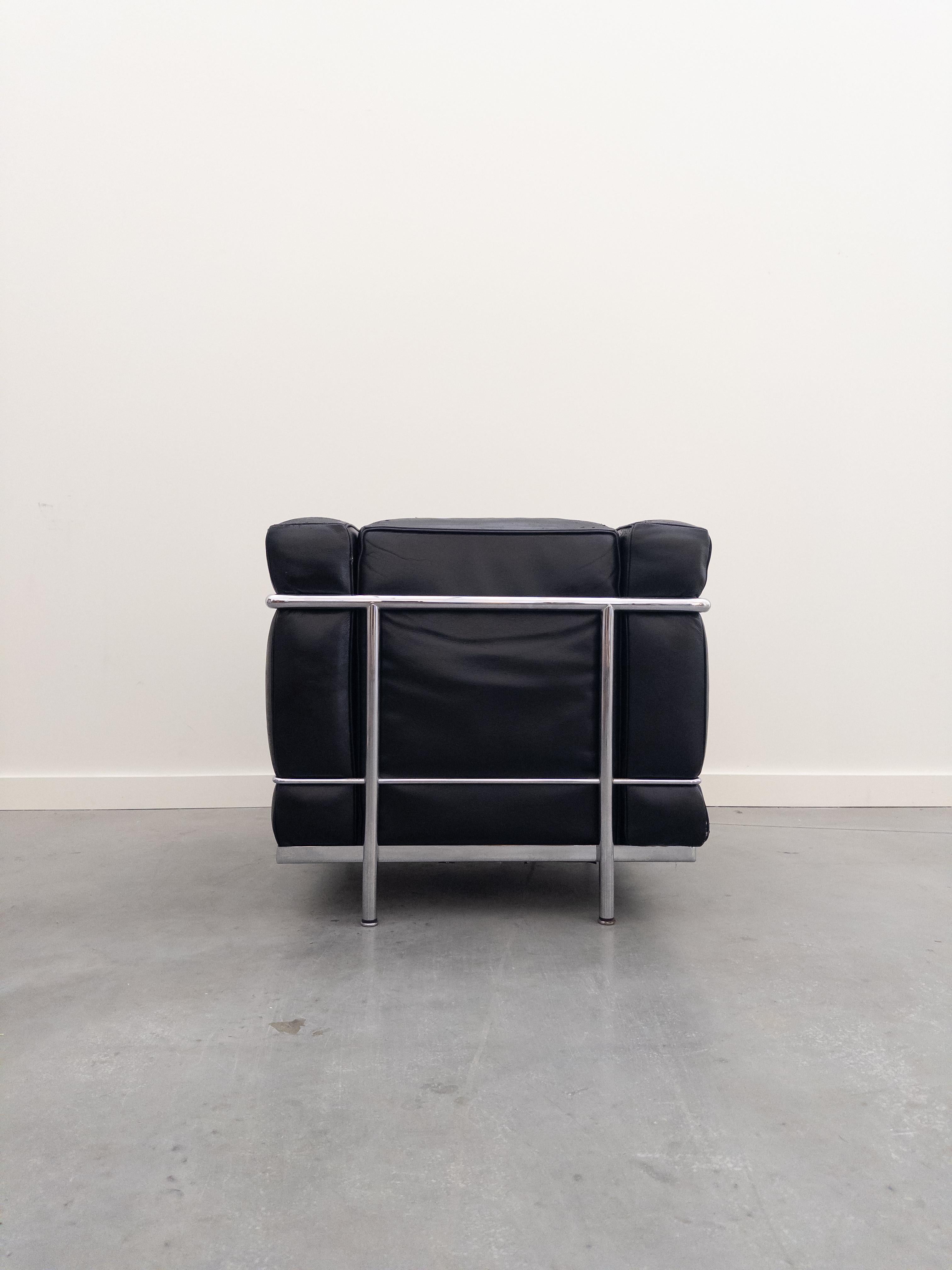 LC2 Clubsessel von Le Corbusier, Jeanneret, Perriand für Cassina (Leder) im Angebot