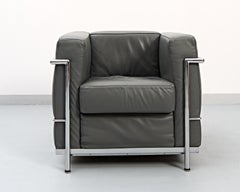 LC2 Club Chair by P. Jeanneret, Le Corbusier & C. Perriand for Alivar, 1980s