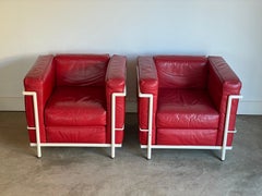 LC2 Club Chairs by Le Corbusier for Alivar