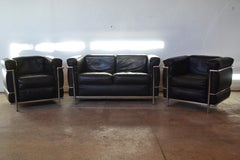 LC2 Living Room Set by Le Corbusier, 1970s