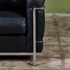Fauteuil LC2 de Le Corbusier pour Cassina, début des années 2000