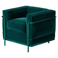 LC2 "Petit Modèle, Durable, 60" Poltrona verde in edizione limitata di Cassina