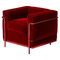 LC2 “Petit Modèle, Durable, 60” Limited Edition Red Armchair by Cassina