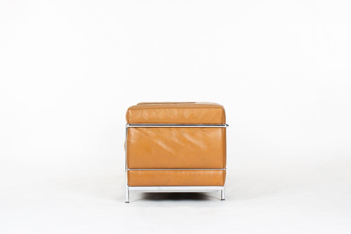 French LC2 sofa by Le Corbusier for Cassina, 1970s For Sale