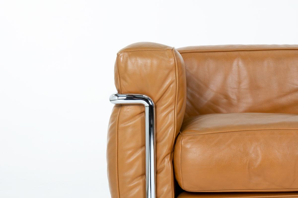 LC2 sofa by Le Corbusier for Cassina, 1970s For Sale 2