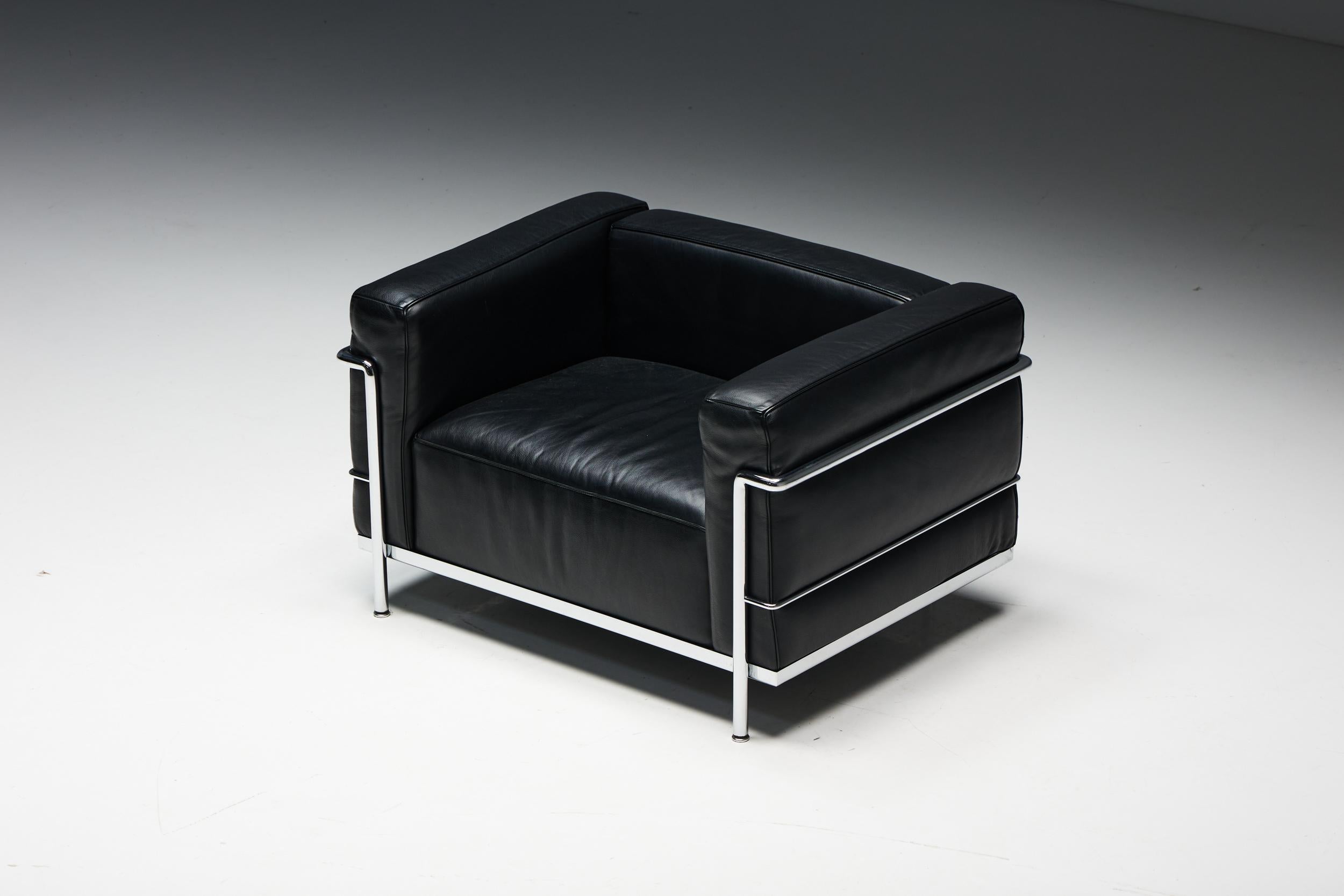 LC3 Armchair by Le Corbusier for Cassina, 1990s In Excellent Condition In Antwerp, BE