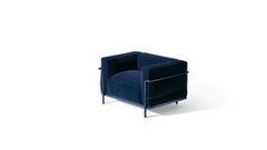 LC3 “Grand Confort, Durable, 60” Limited Edition Blue Armchair by Cassina