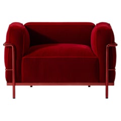 LC3 “Grand Confort, Durable, 60” Limited Edition Red Armchair by Cassina