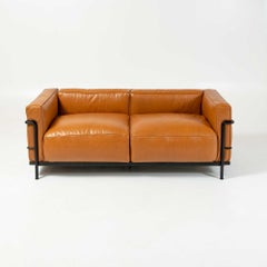 LC3 Grand Modele Sofa in Black Frame and Tobacco Leather