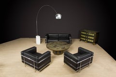 'LC3' Living Room Set by Le Corbusier, Jeanneret & Perriand for Cassina, Signed
