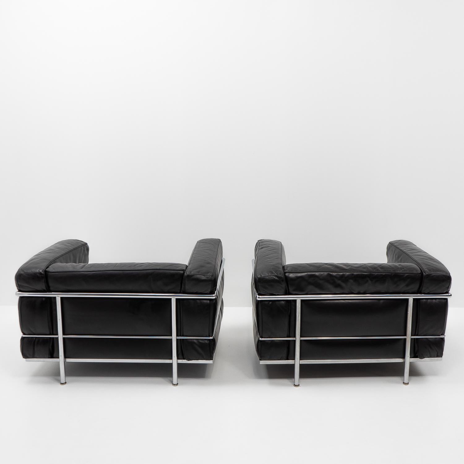 LC3 Lounge Chairs, Le Corbusier by Cassina, 1970s 4