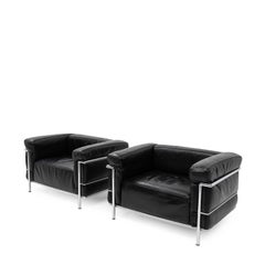 LC3 Lounge Chairs, Le Corbusier by Cassina, 1970s