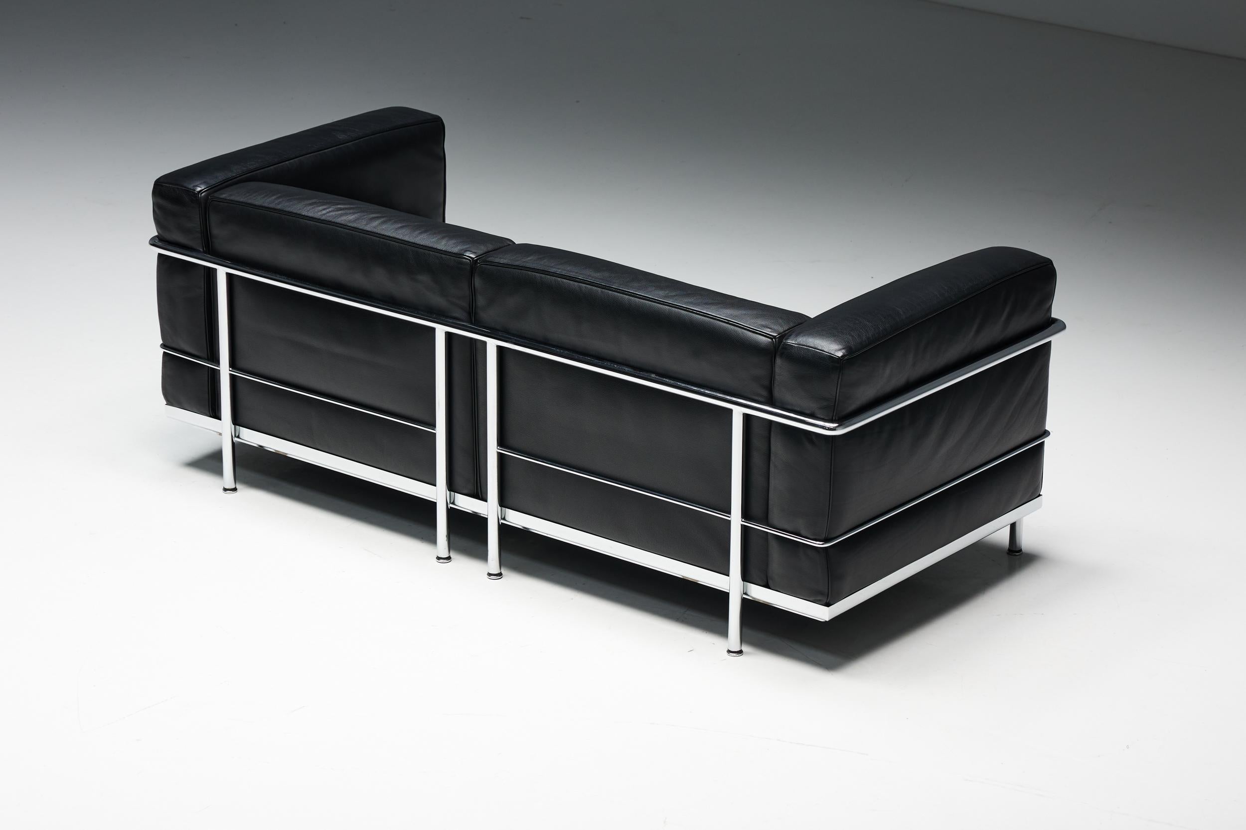 Mid-Century Modern LC3 Sofa by Le Corbusier for Cassina, 1990s