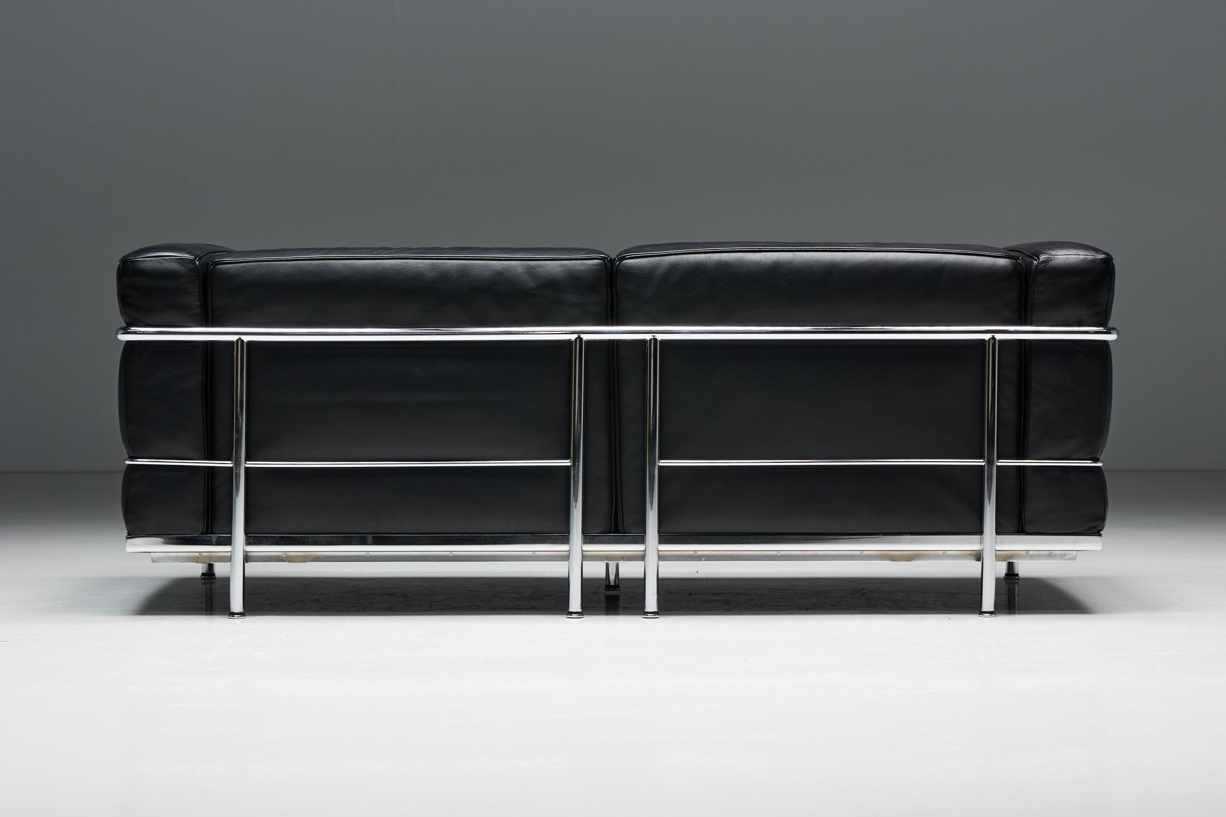 Italian LC3 Sofa by Le Corbusier for Cassina, 1990s