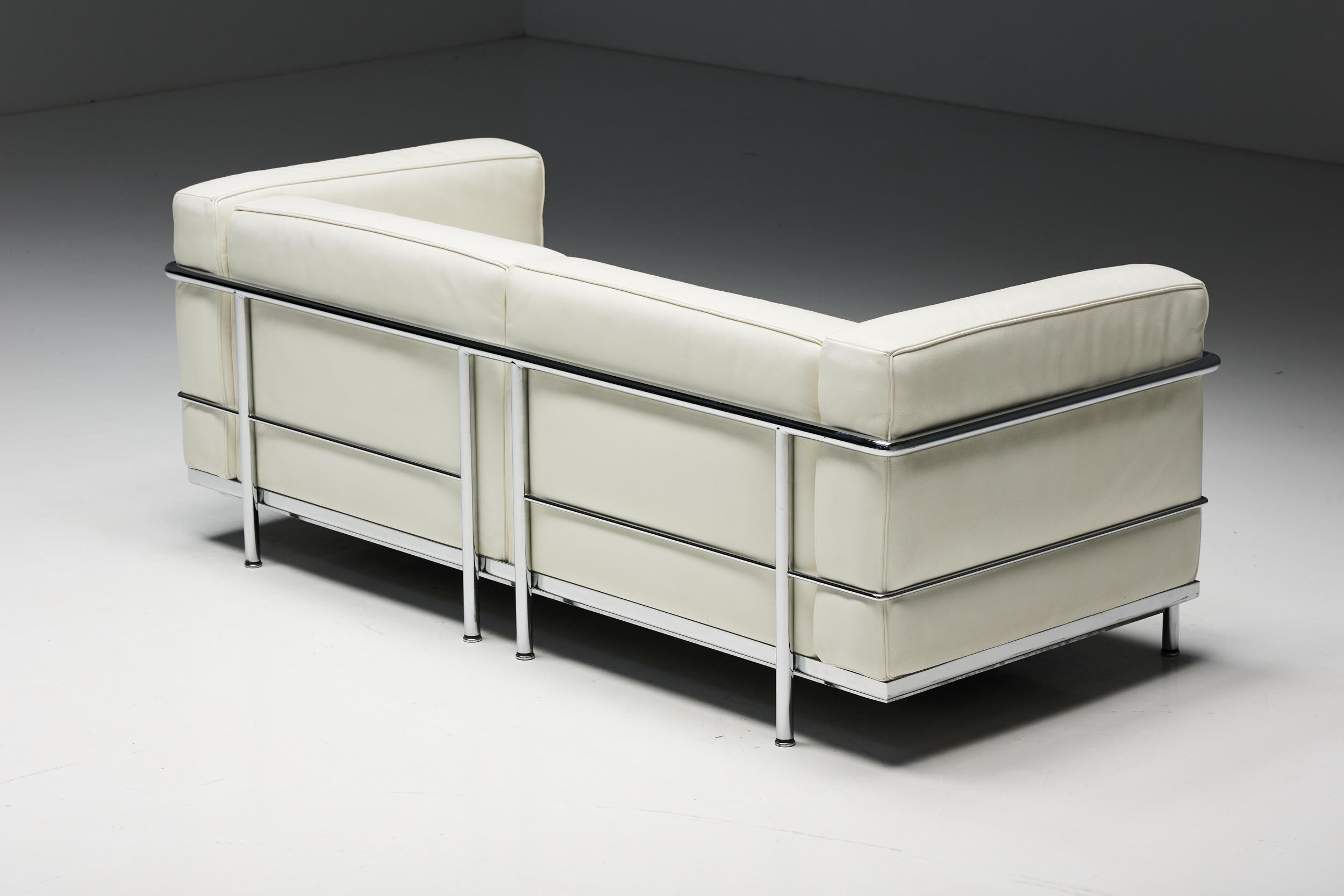 LC3 Sofa von Le Corbusier für Cassina, 1990er-Jahre (Moderne der Mitte des Jahrhunderts) im Angebot