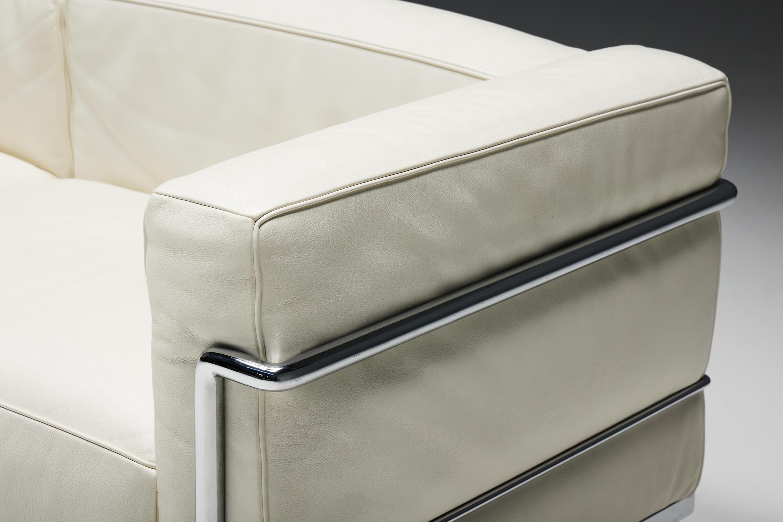Mid-Century Modern LC3 Sofa by Le Corbusier for Cassina, 1990s