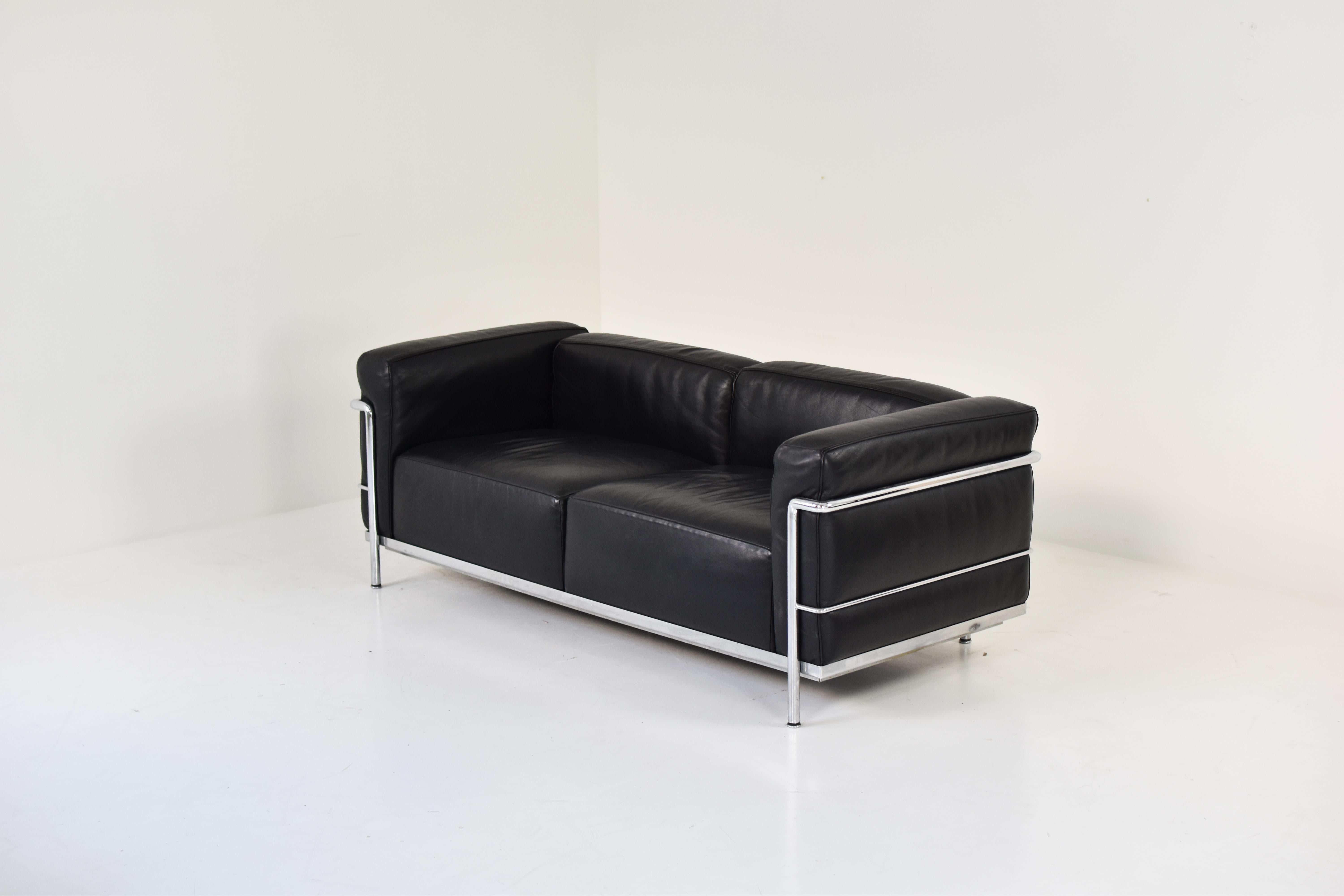 Italian ‘Lc3’ Sofa by Le Corbusier, Pierre Jeanneret and Charlotte Perriand