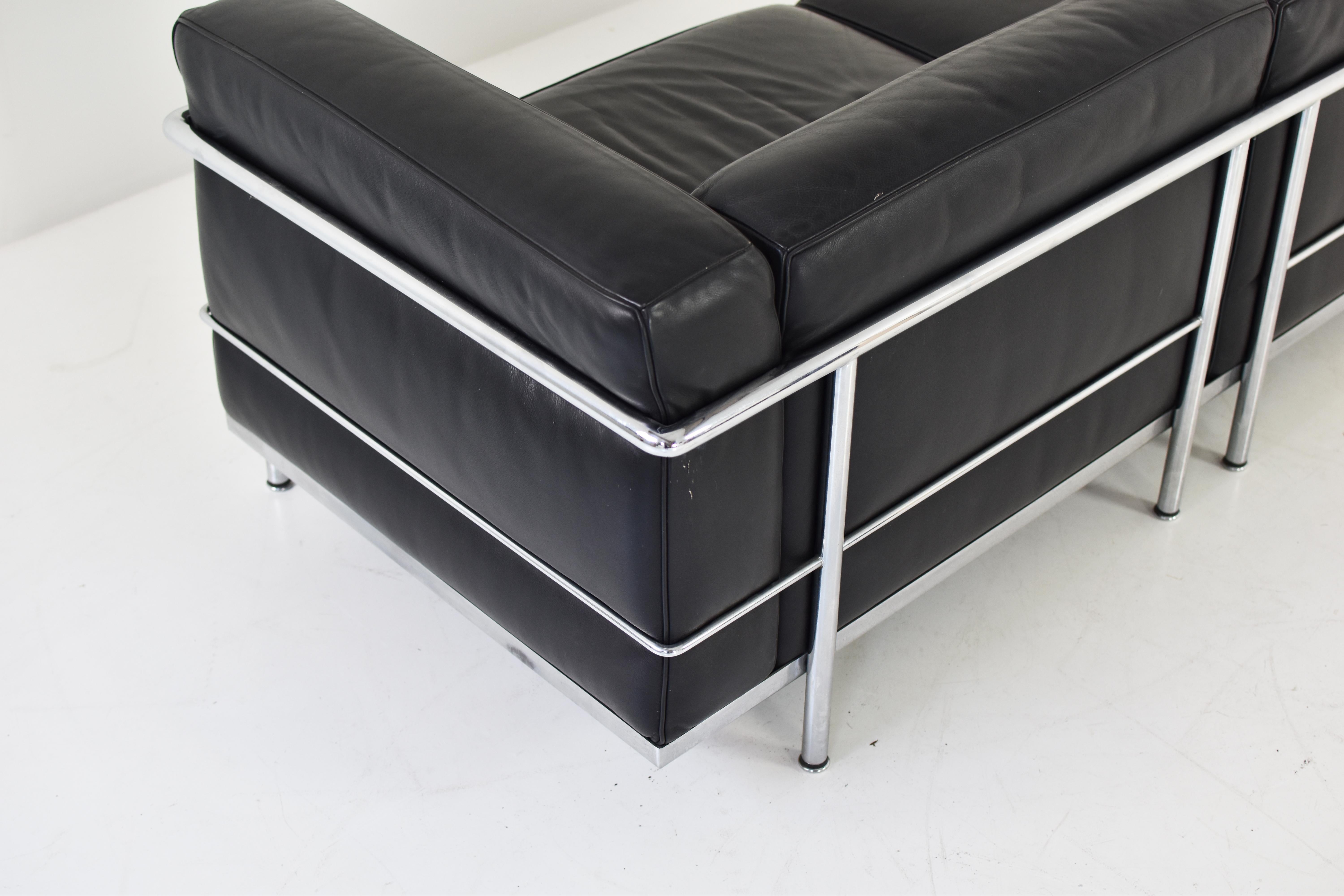 Leather ‘Lc3’ Sofa by Le Corbusier, Pierre Jeanneret and Charlotte Perriand