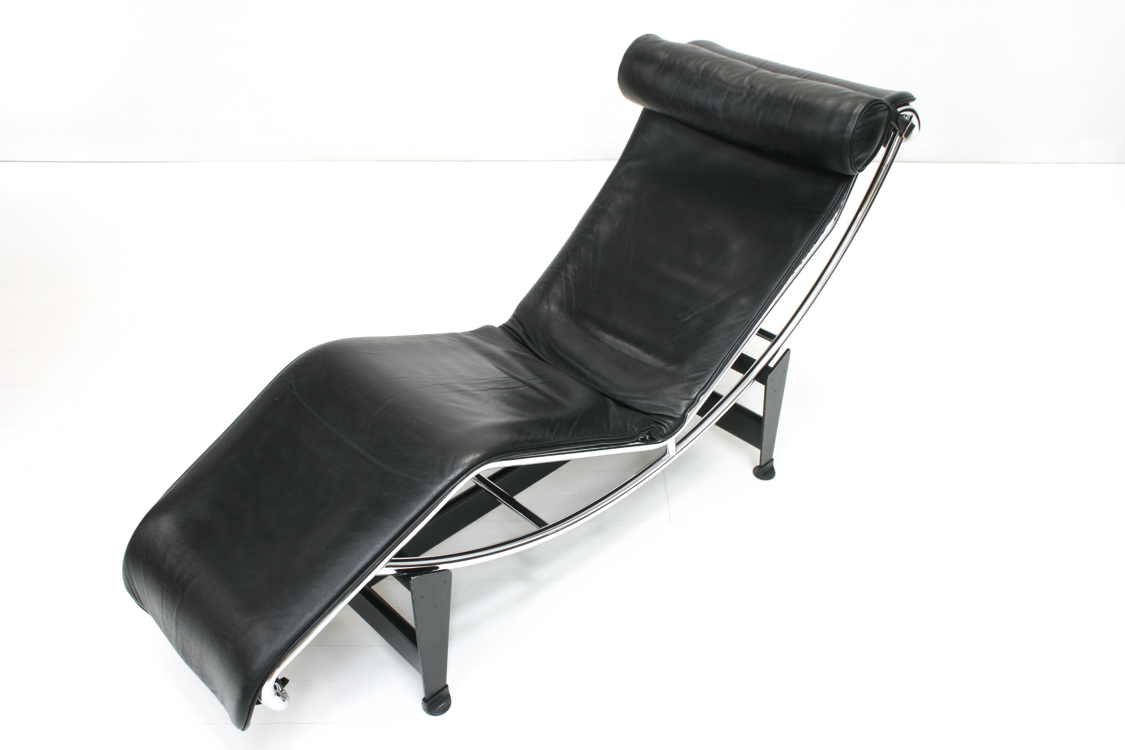 Italian LC4 Chaise Longue by Charlotte Perriand & Le Corbusier for Cassina