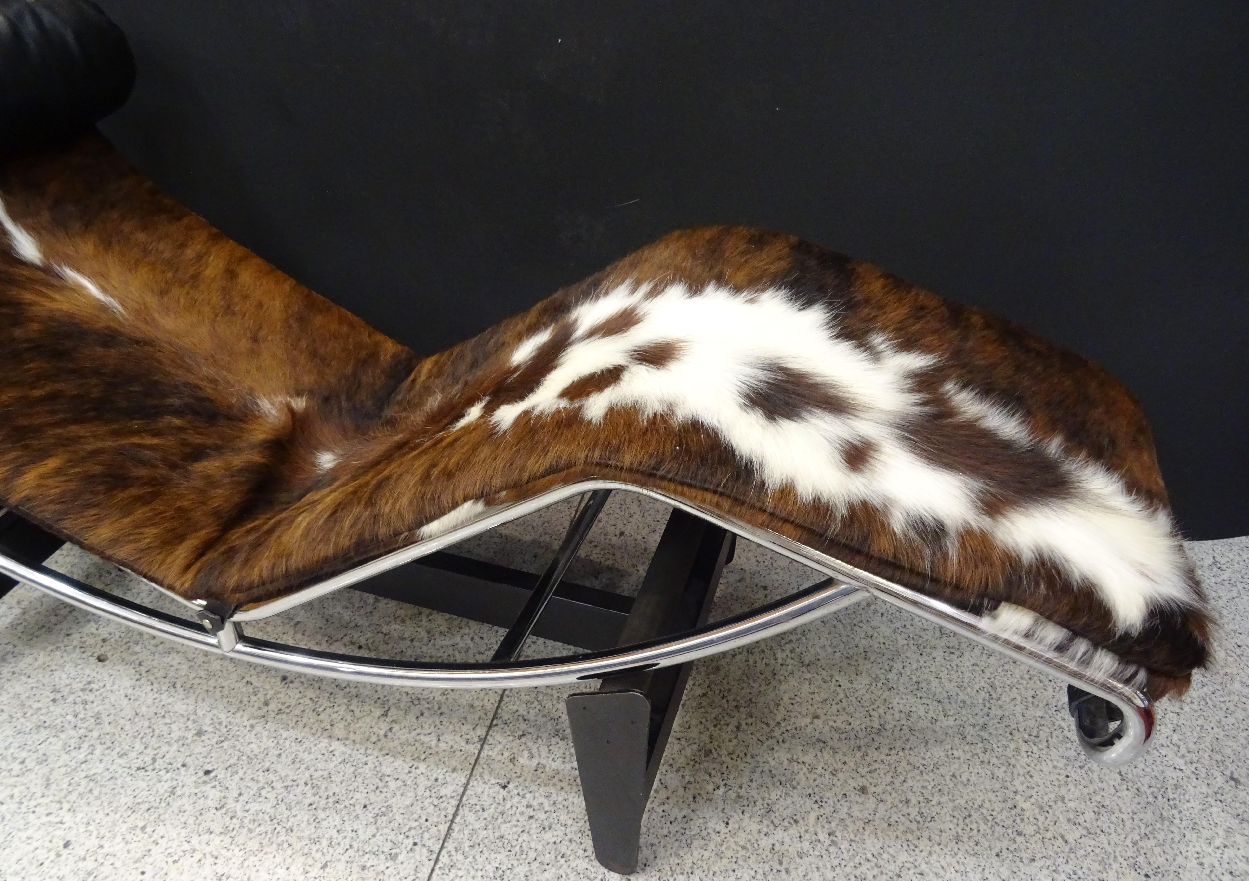 cowhide chaise