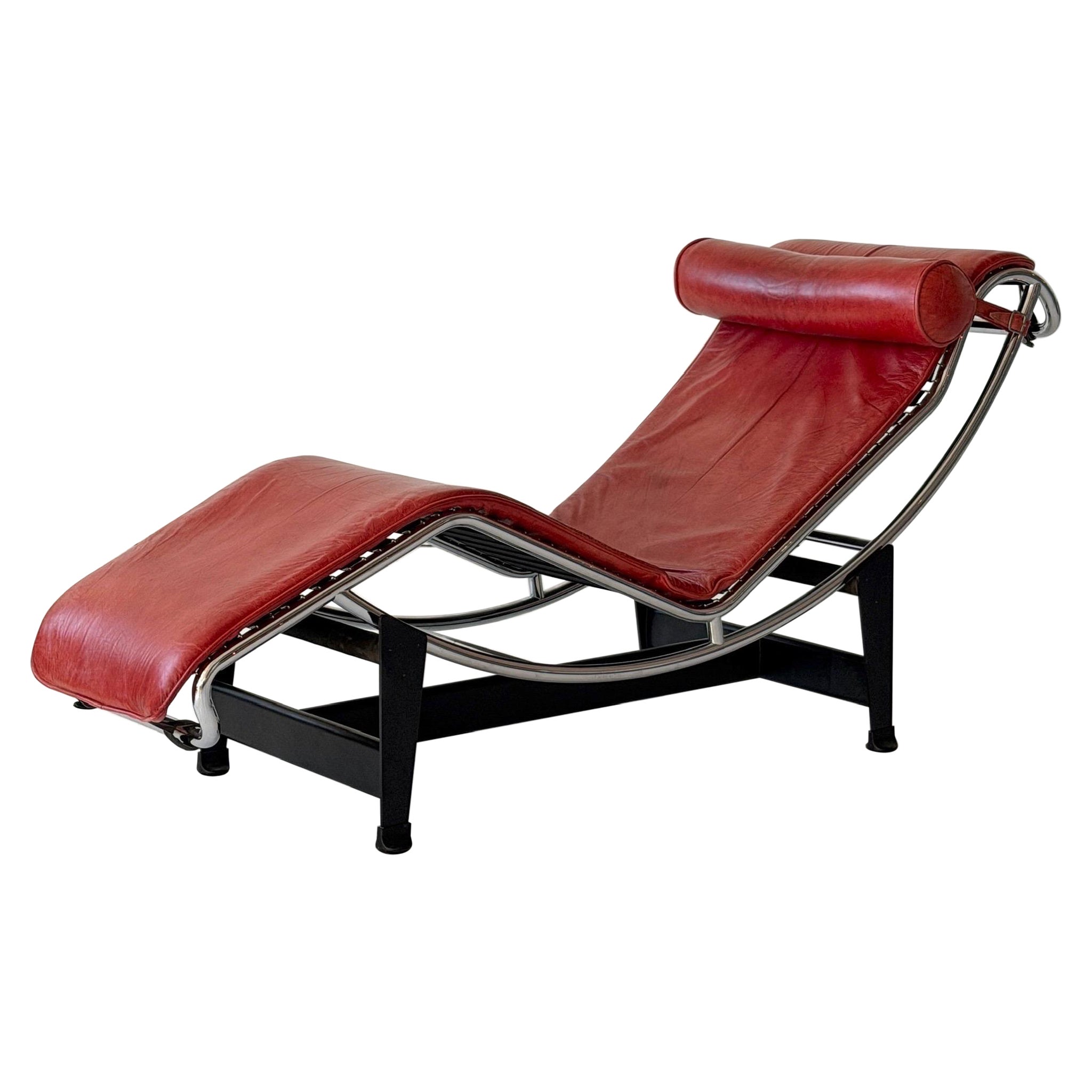 Chaise en cuir LC4 par Le Corbusier pour Cassina en vente