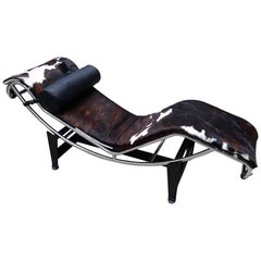 LC4 Lounge Chair by Designer Le Corbusier, Bi-Color