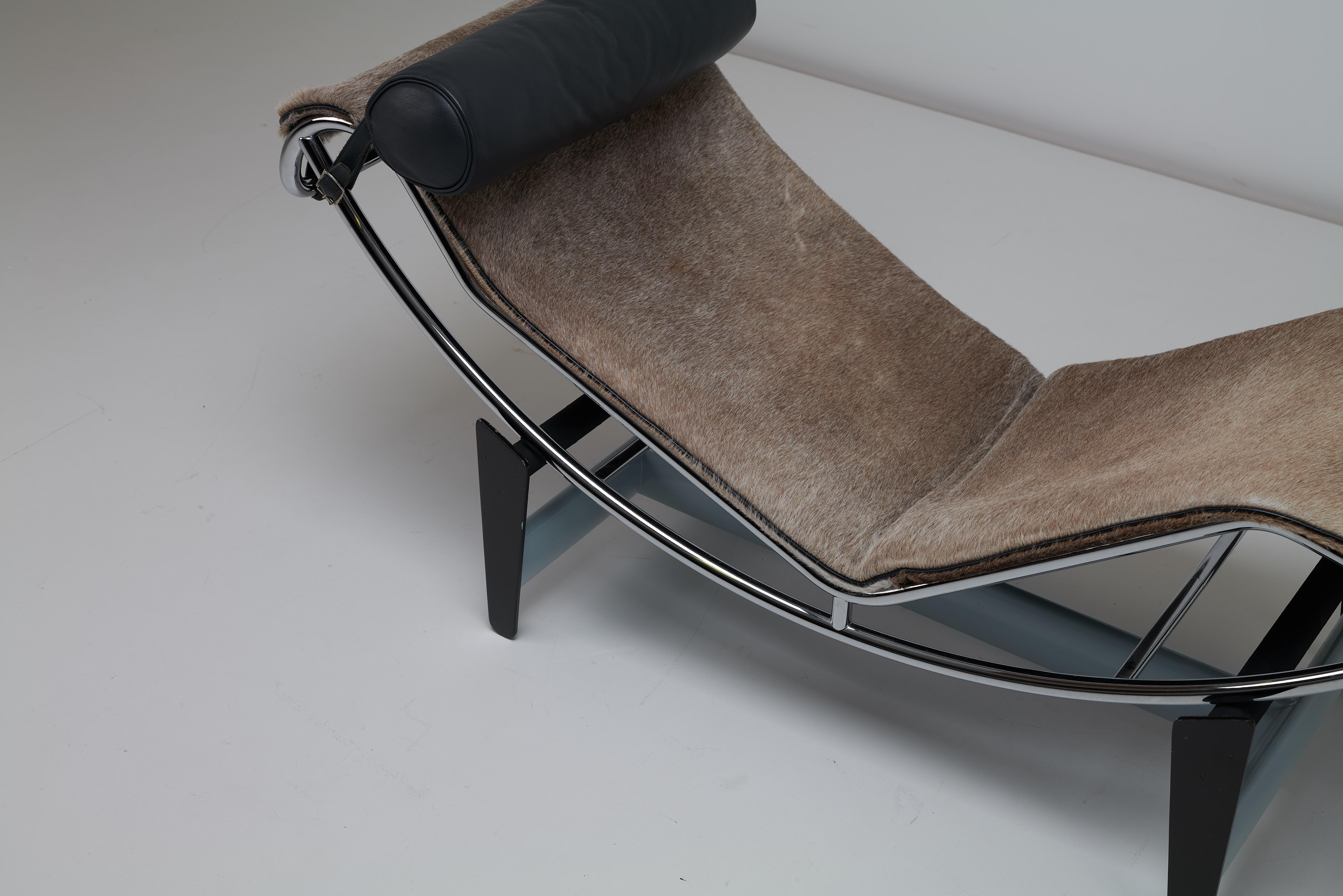 20th Century LC4 Villa Church Chaise by Le Corbusier, P. Jeanneret & C. Perriand for Cassina