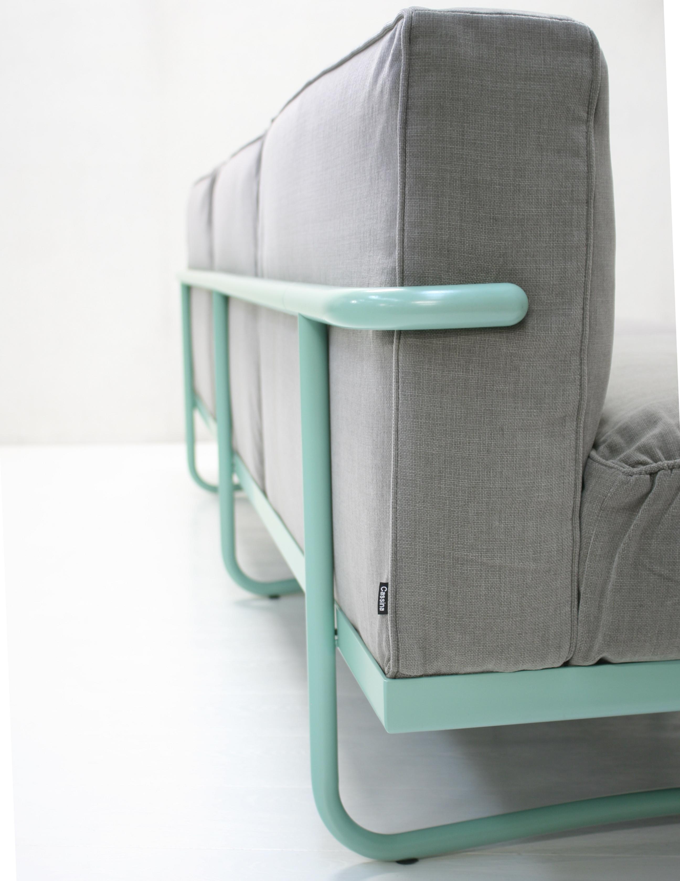 LC5 3-Sitzer-Sofa von Le Corbusier, Pierre Jeanneret & Ch. Perriand für Cassina (Stahl) im Angebot