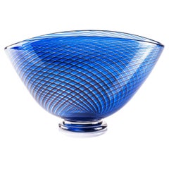 Vintage LC5 Glass Bowl by Vicke Lindstrand for Kosta, Sweden