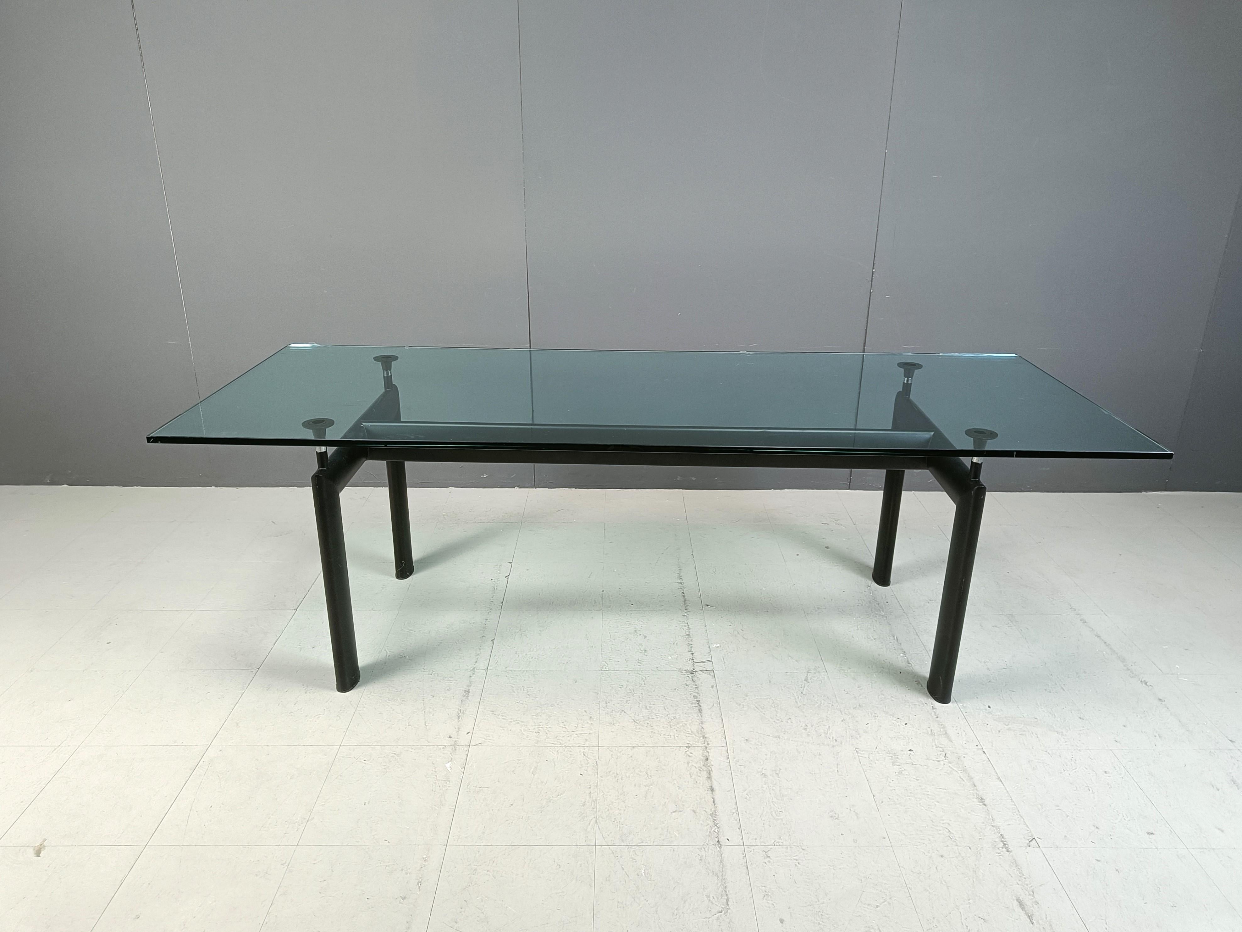 Bauhaus LC6 dining table by Le Corbusier for Cassina, 1990s