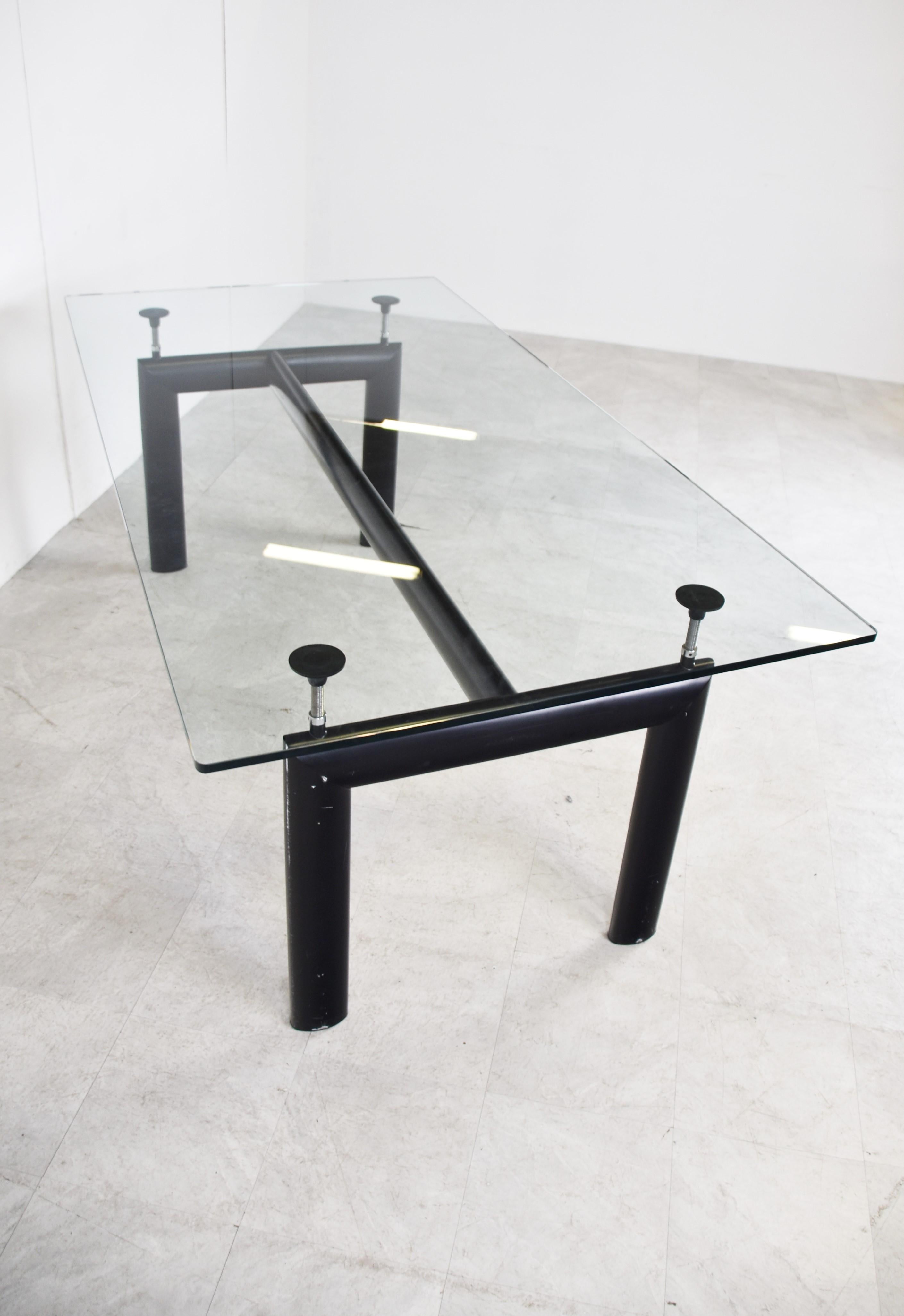 Bauhaus LC6 Dining Table by Le Corbusier for Cassina, 1990s