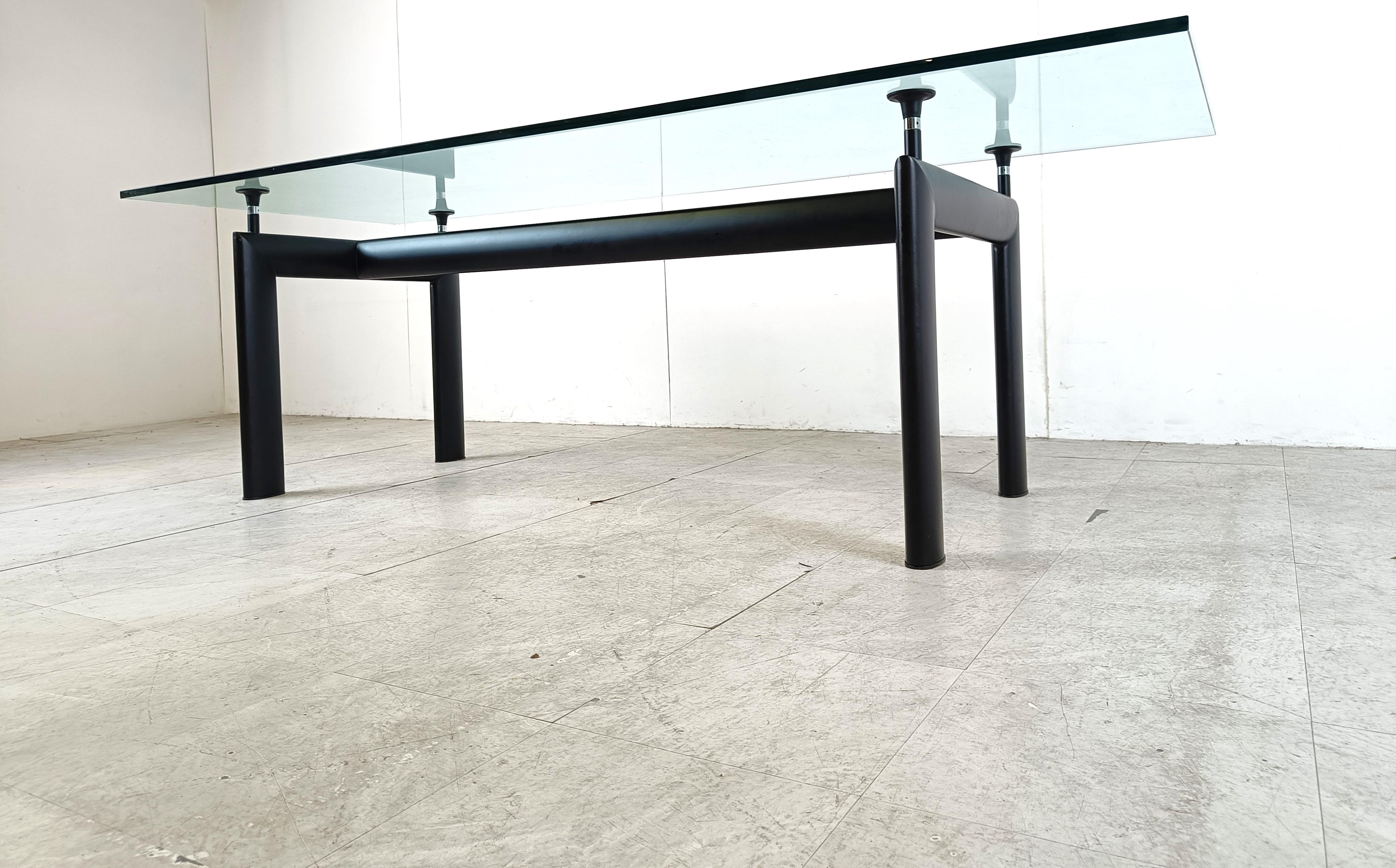 Italian LC6 dining table by Le Corbusier for Cassina, 1990s For Sale