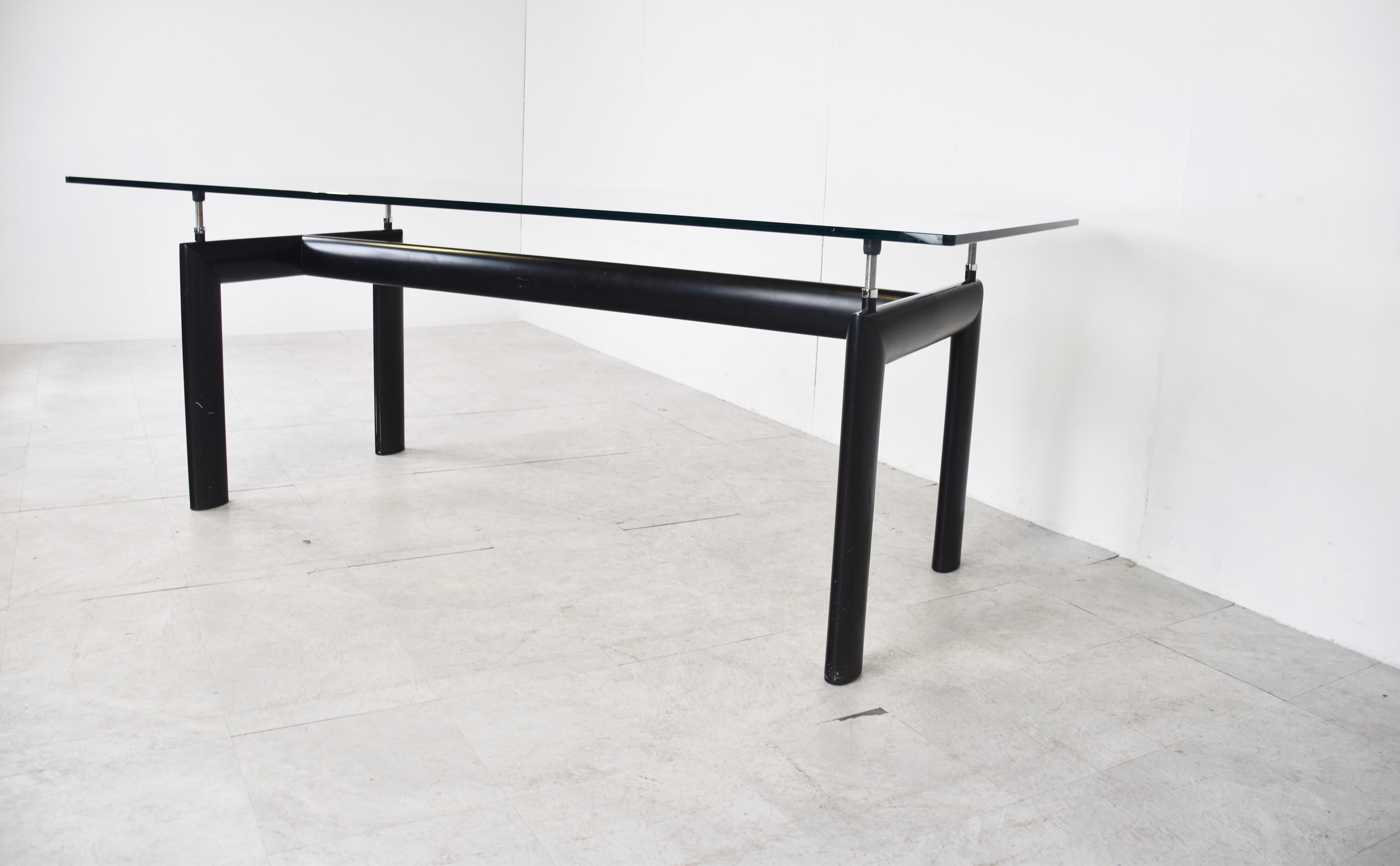 Italian LC6 Dining Table by Le Corbusier for Cassina, 1990s
