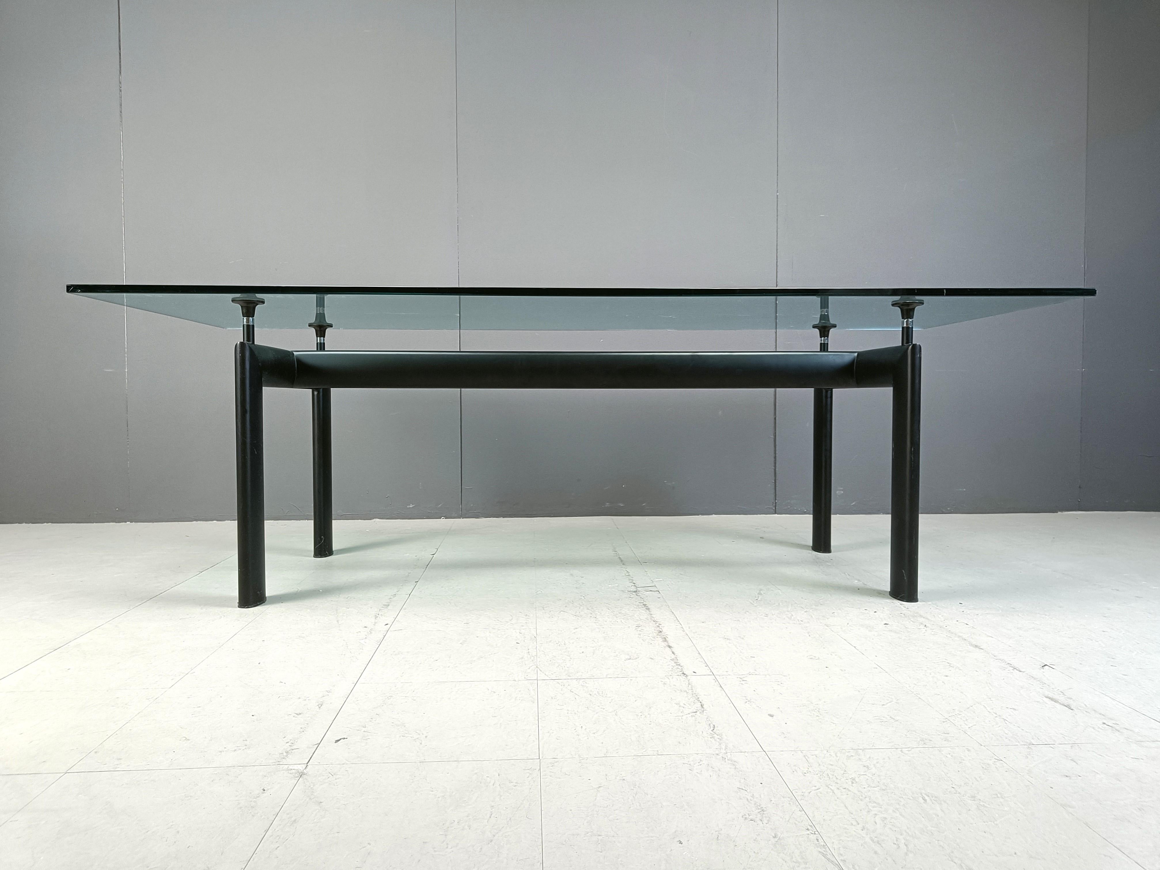 Late 20th Century LC6 dining table by Le Corbusier for Cassina, 1990s