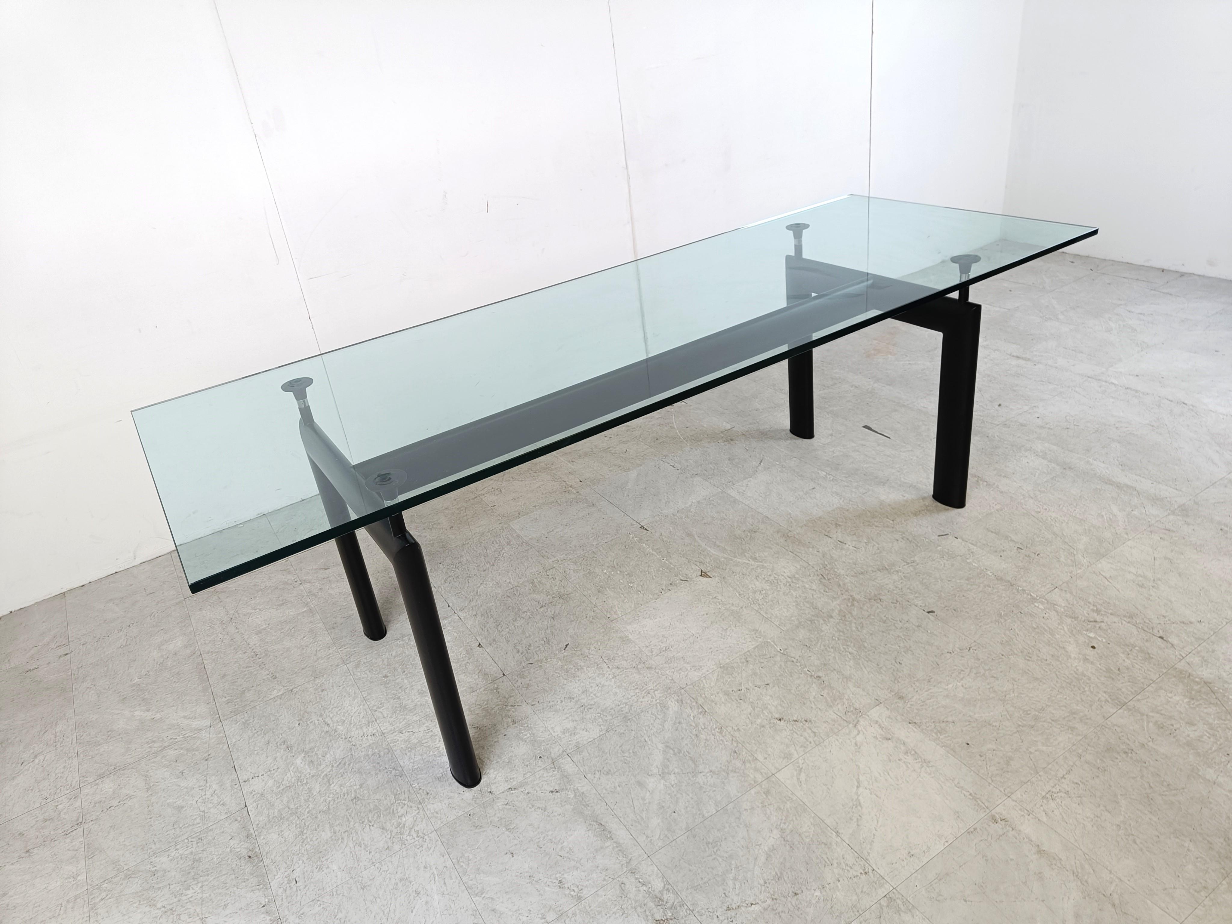 Late 20th Century LC6 dining table by Le Corbusier for Cassina, 1990s For Sale