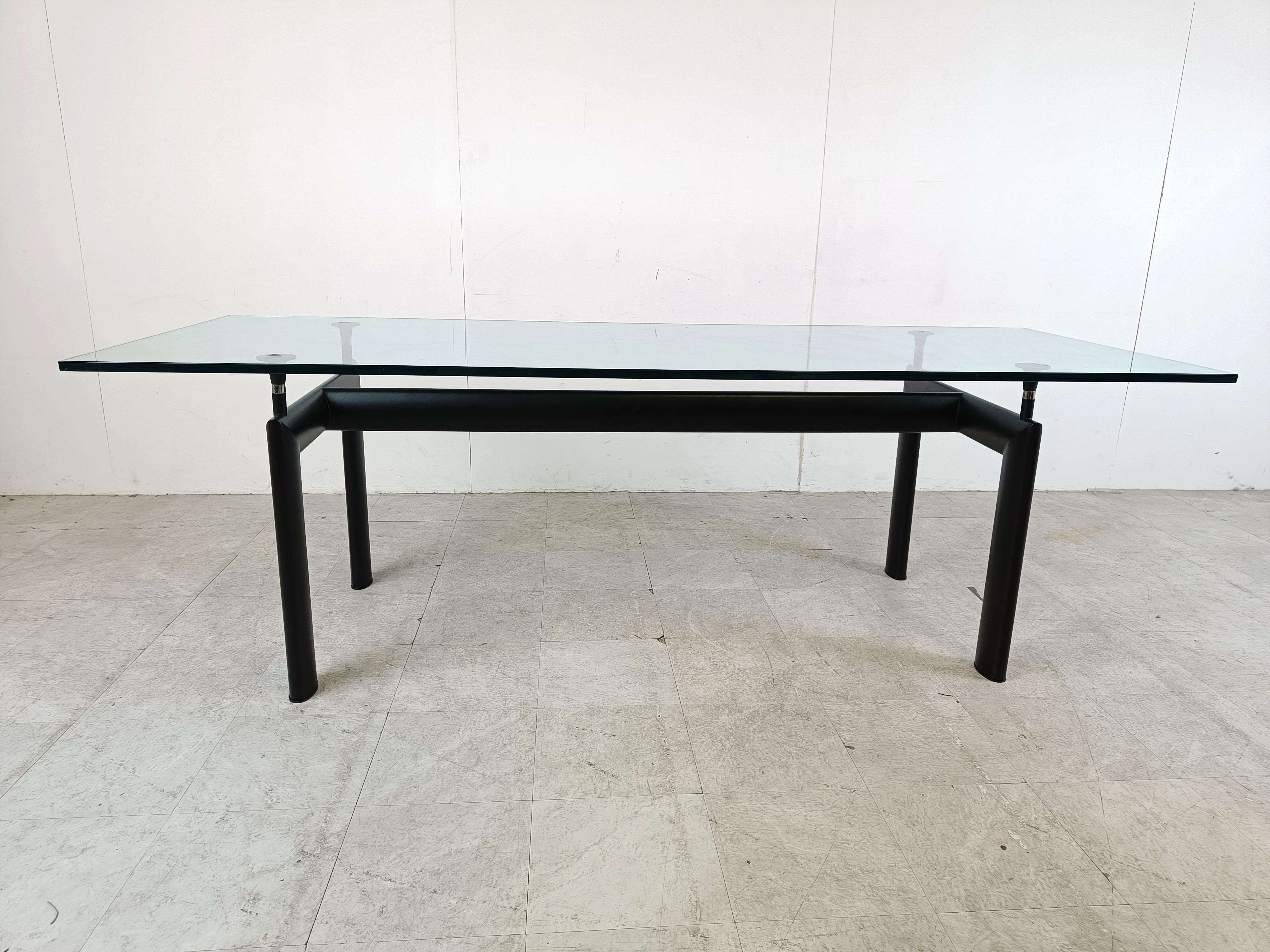 LC6 dining table by Le Corbusier for Cassina, 1990s For Sale 1