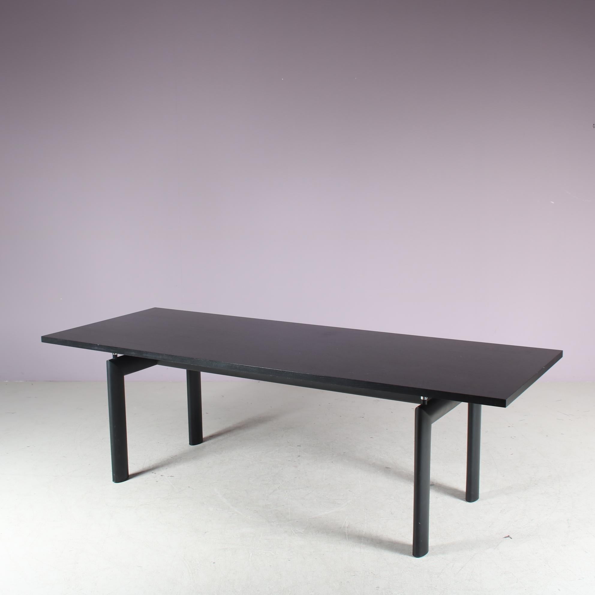 Late 20th Century “LC6” Dining Table by Le Corbusier for Cassina, Italy 1980 For Sale