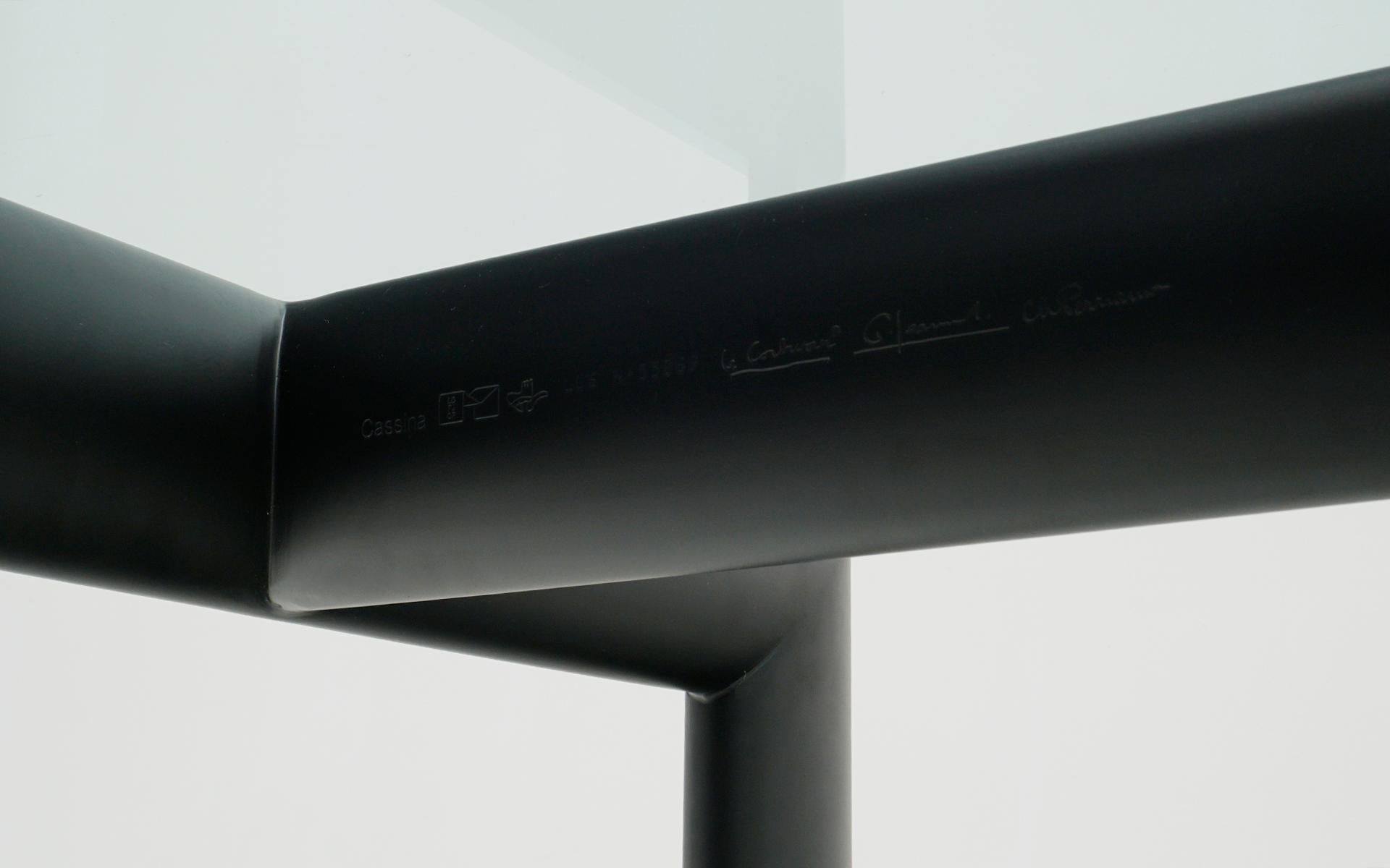 LC6 Dining Table by Le Corbusier, Pierre Jeanneret, Charlotte Perriand, Signed 4