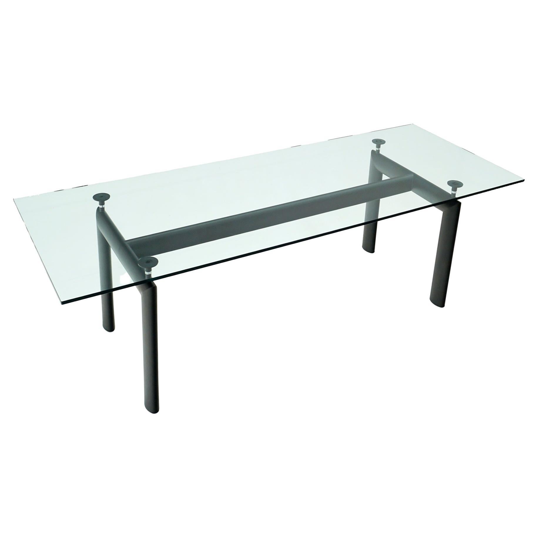 LC6 Dining Table by Le Corbusier, Pierre Jeanneret, Charlotte Perriand, Signed