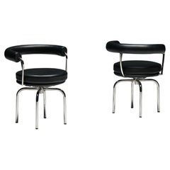 LC7 Chairs by Charlotte Perriand, Le Corbusier and Pierre Jeanneret, 1980s