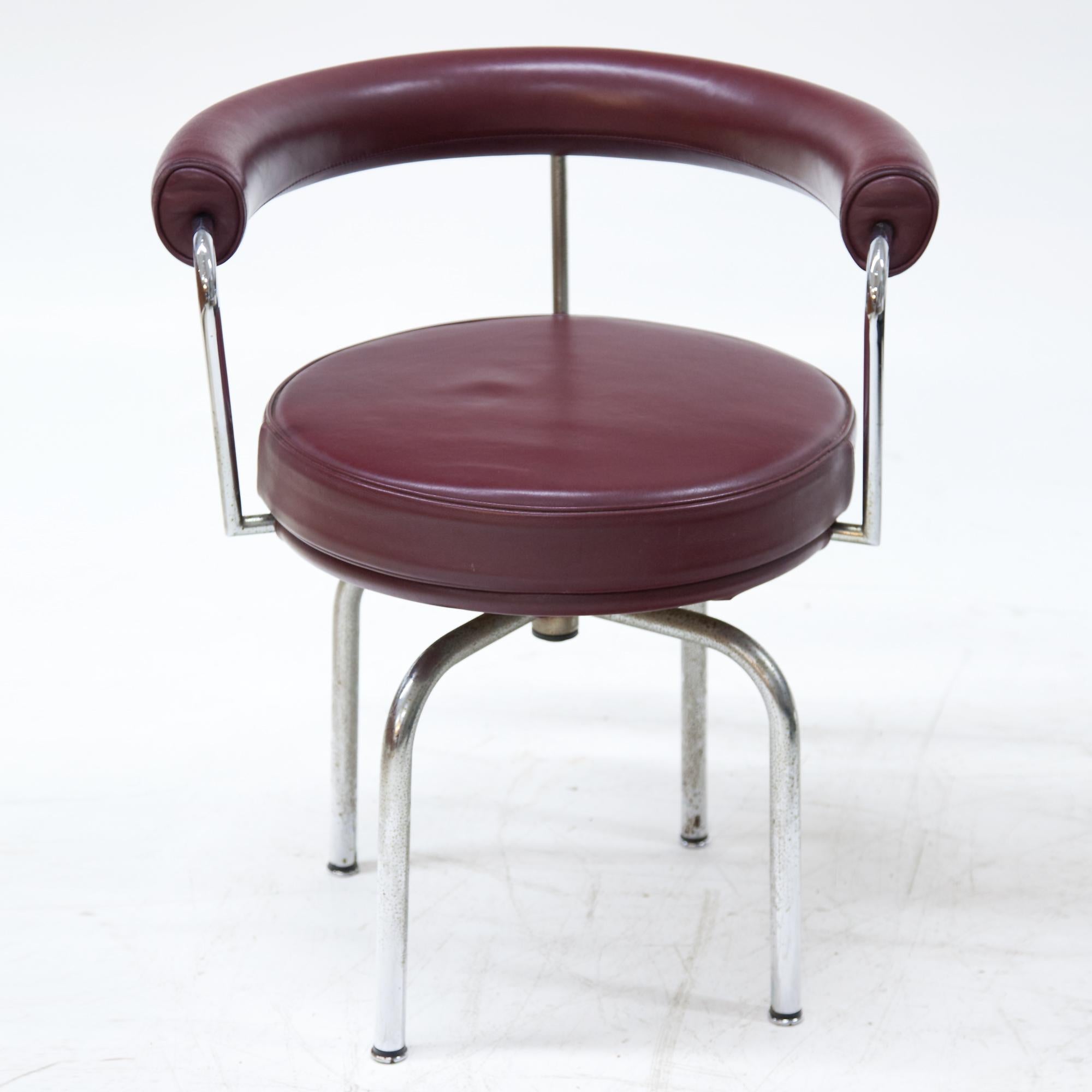 LC7 Swivel Chairs by Cassina, Tubular Steel, 1970s 1