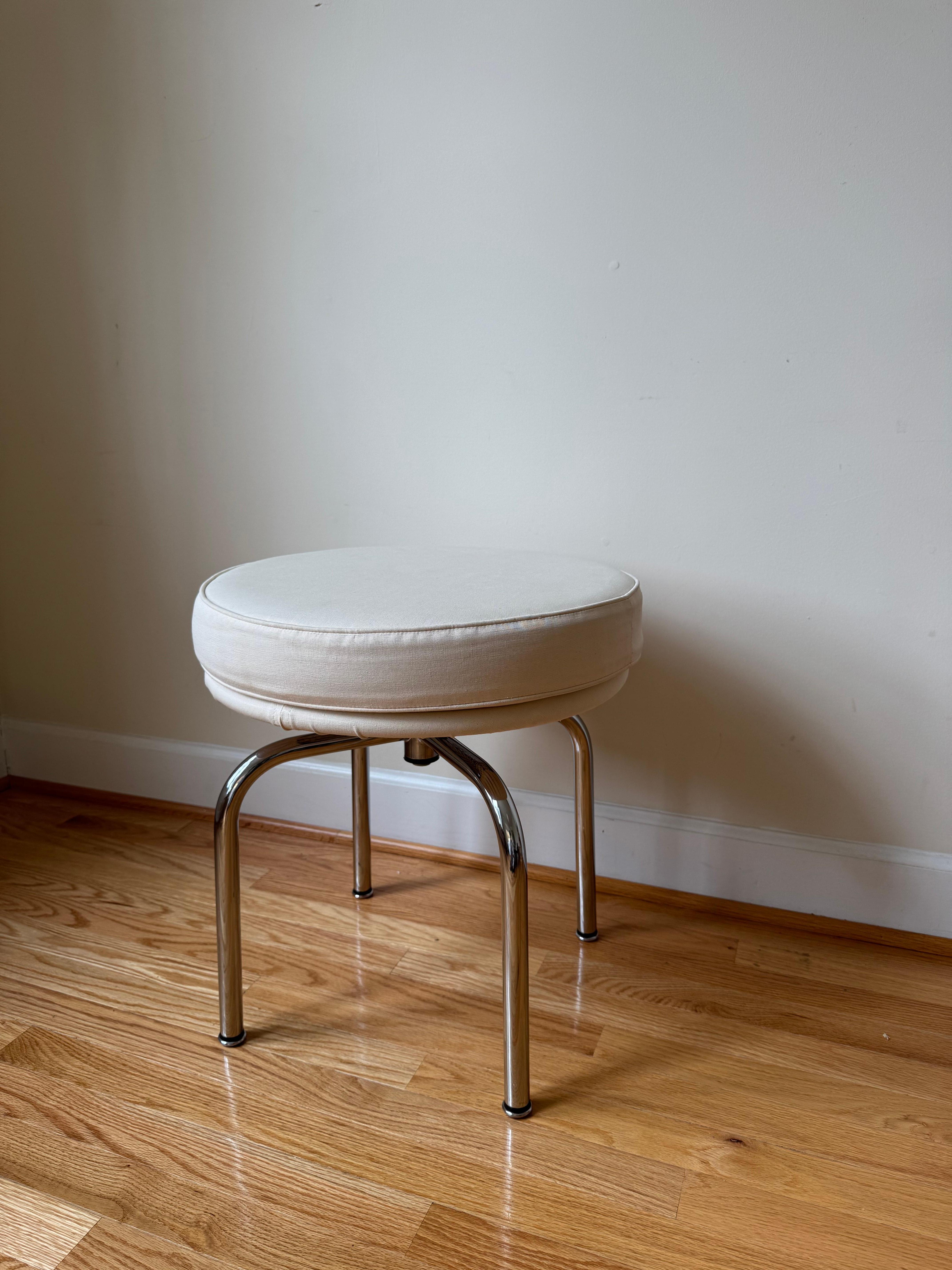 Mid-Century Modern LC8 Swivel Stool by Charlotte Perriand for Cassina For Sale