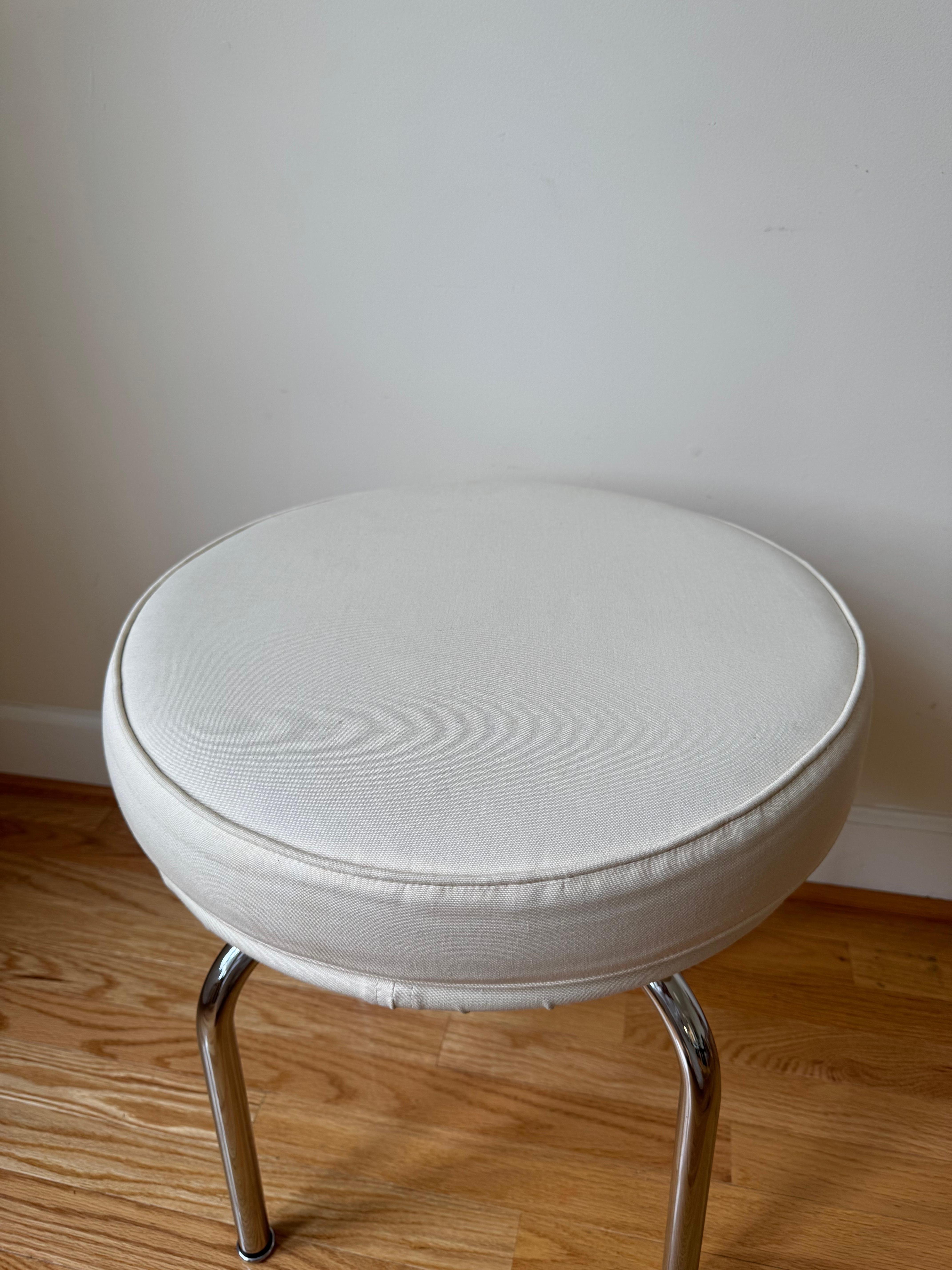 Chrome LC8 Swivel Stool by Charlotte Perriand for Cassina For Sale