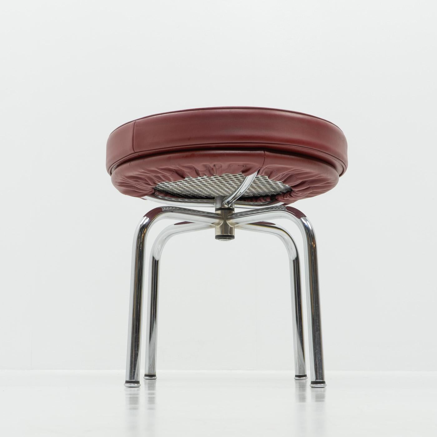 Italian LC8 Stool by Charlotte Perriand for Cassina, 1980s For Sale