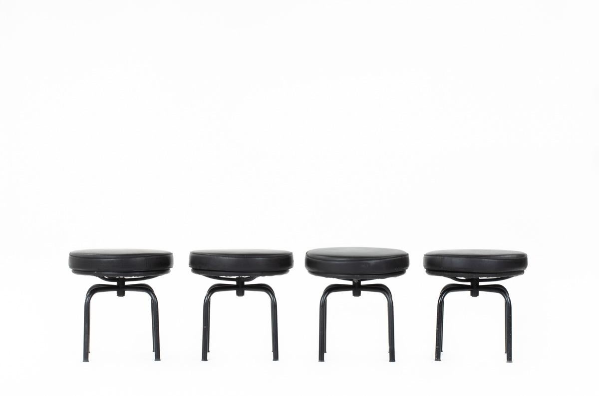 20th Century LC8 stool by Le Corbusier, Charlotte Perriand for Cassina, 1970