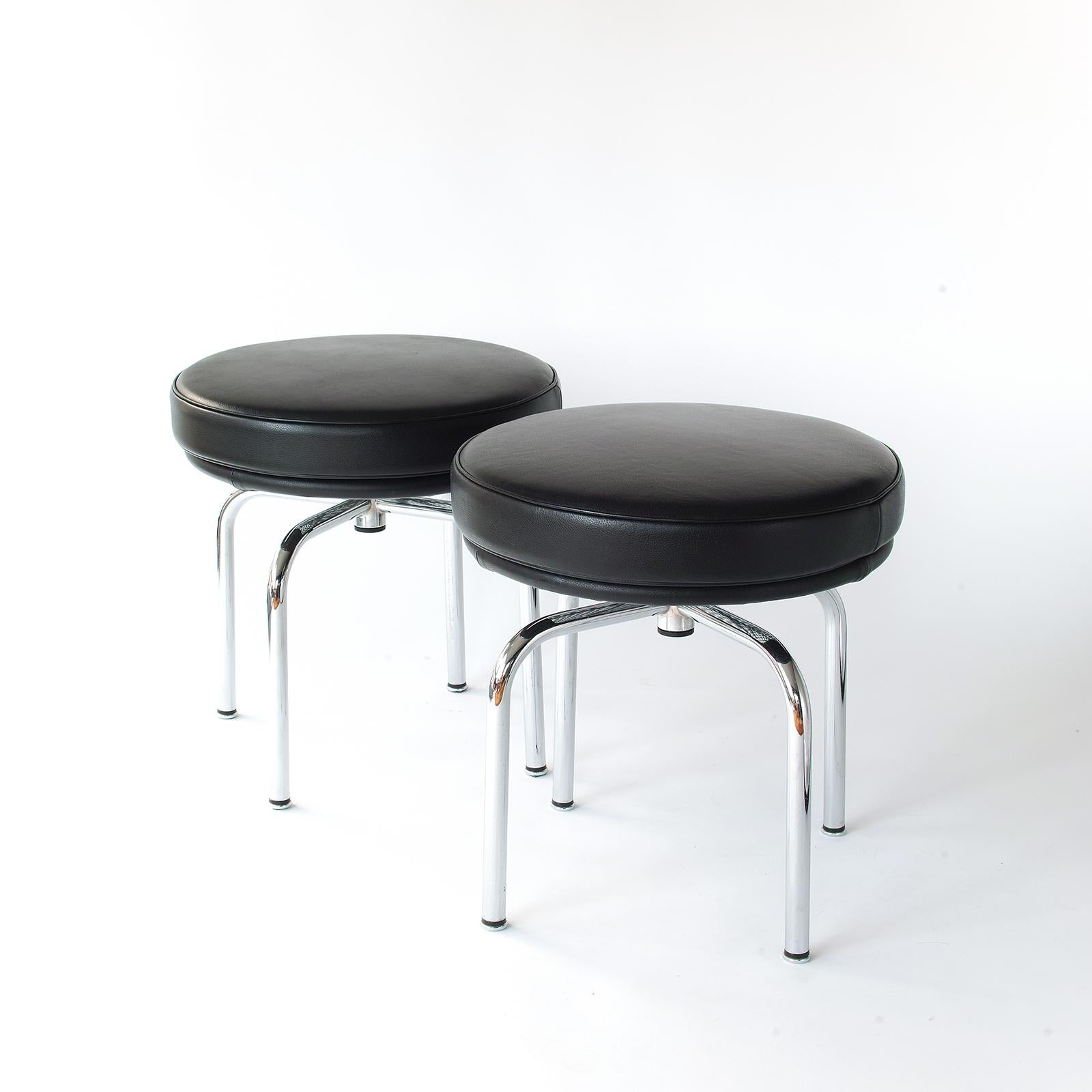 Steel LC8 Swivel Stool by Corbusier, Jeanneret, and Perriand