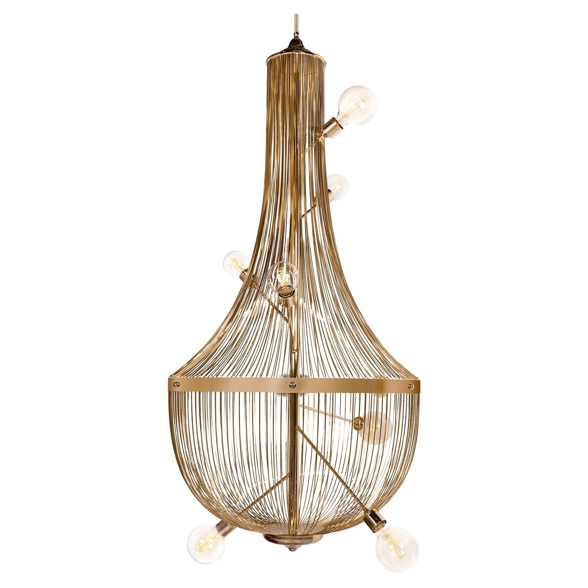 L'Chandelier Suspension Lamp - Hand Casted Brass & Metal Foundry - Boca do Lobo
