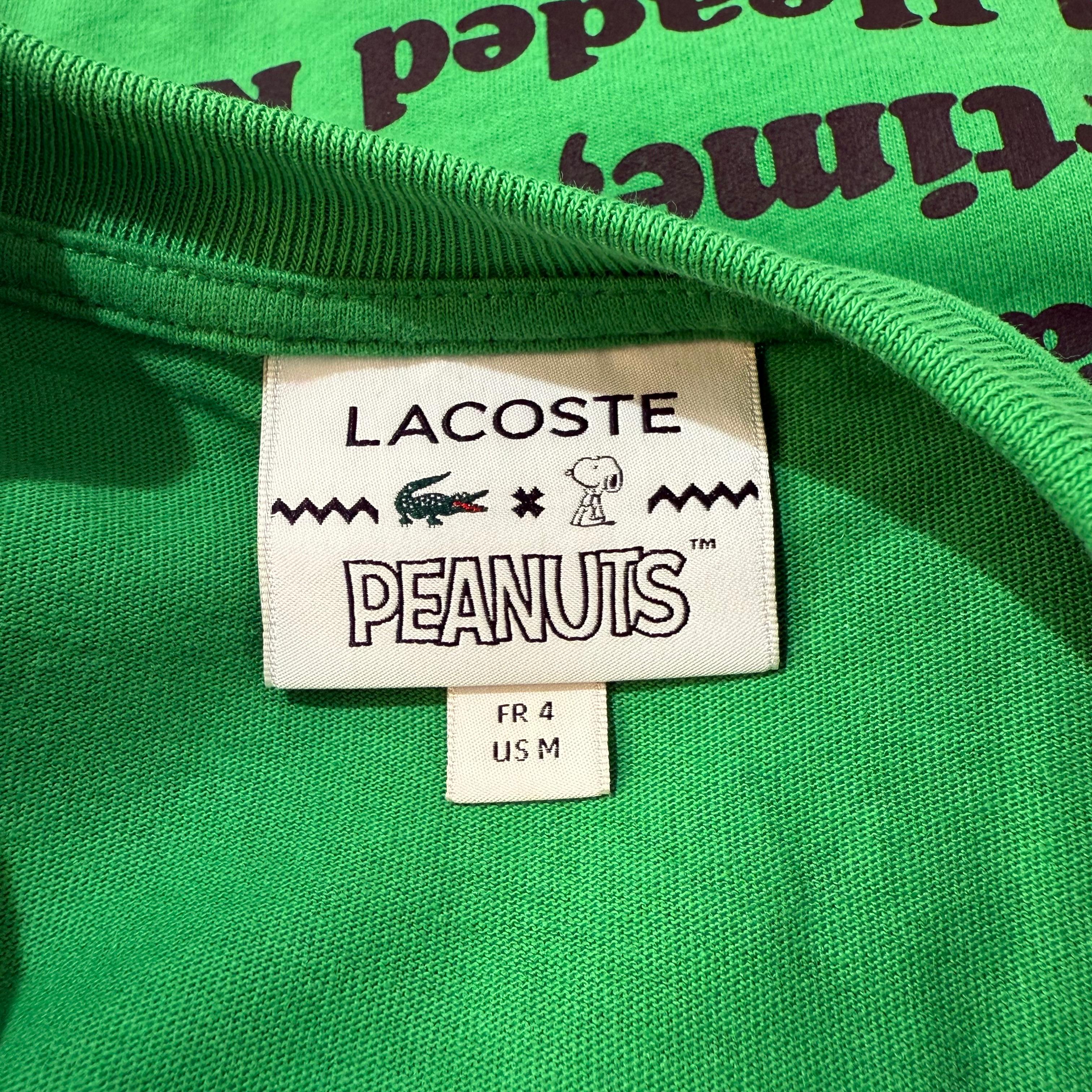 Lcoste x Peanuts Sonderausgabe T-Shirt US M im Angebot 1